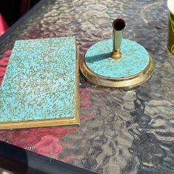 1950 Park Sherman Pen Holder And Note Pad