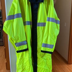 Blauer Hi-Viz Reversible Rain Coat