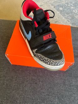 Jordan Legacy 312 Low GS Size 5Y Black Red Elephant Print