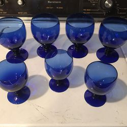 Vintage Cobalt Blue Glassware 