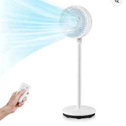 Costway 9'' Oscillating Pedestal Fan Portable Floor Fan w/ 3 Adjustable Heights & Speeds