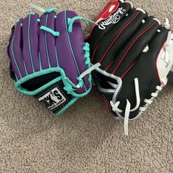 Left-handed Baseball/Softball Mitts