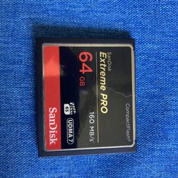 Sandisk extreme pro CF Card 64 GB
