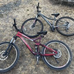 Red specialized xc fsr mountain bike