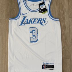 2020-21 Los Angeles Lakers Anthony Davis Nike White Swingman Jersey - City Edition