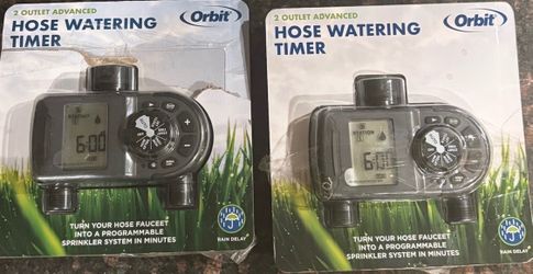 2-Outlet Programmable Hose Watering Timer Sprinkler Timer