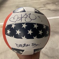 Kerri Walsh Jennings Signed Usa Beach Volleyball With Certificate