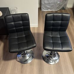 Leather Barstools (2)