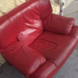 Red Leather Couches