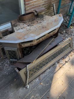 Antique wood stove insert
