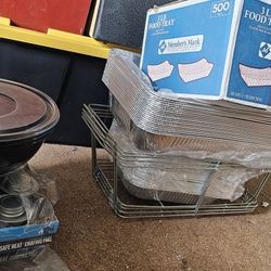 Serving Trays, Racks, Safe Heat Cans, Paper Nachos Trays