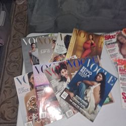 Lot Of 9 Vogue Magazines 2021-2022