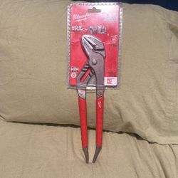 Milwaukee 12 in. Straight-Jaw Pliers with Comfort Grip and Reaming Handles