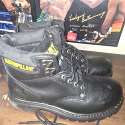 Cat Footwear Men's Size 7.5 Second Shift EH Steel Toe Lace Up Work Boots