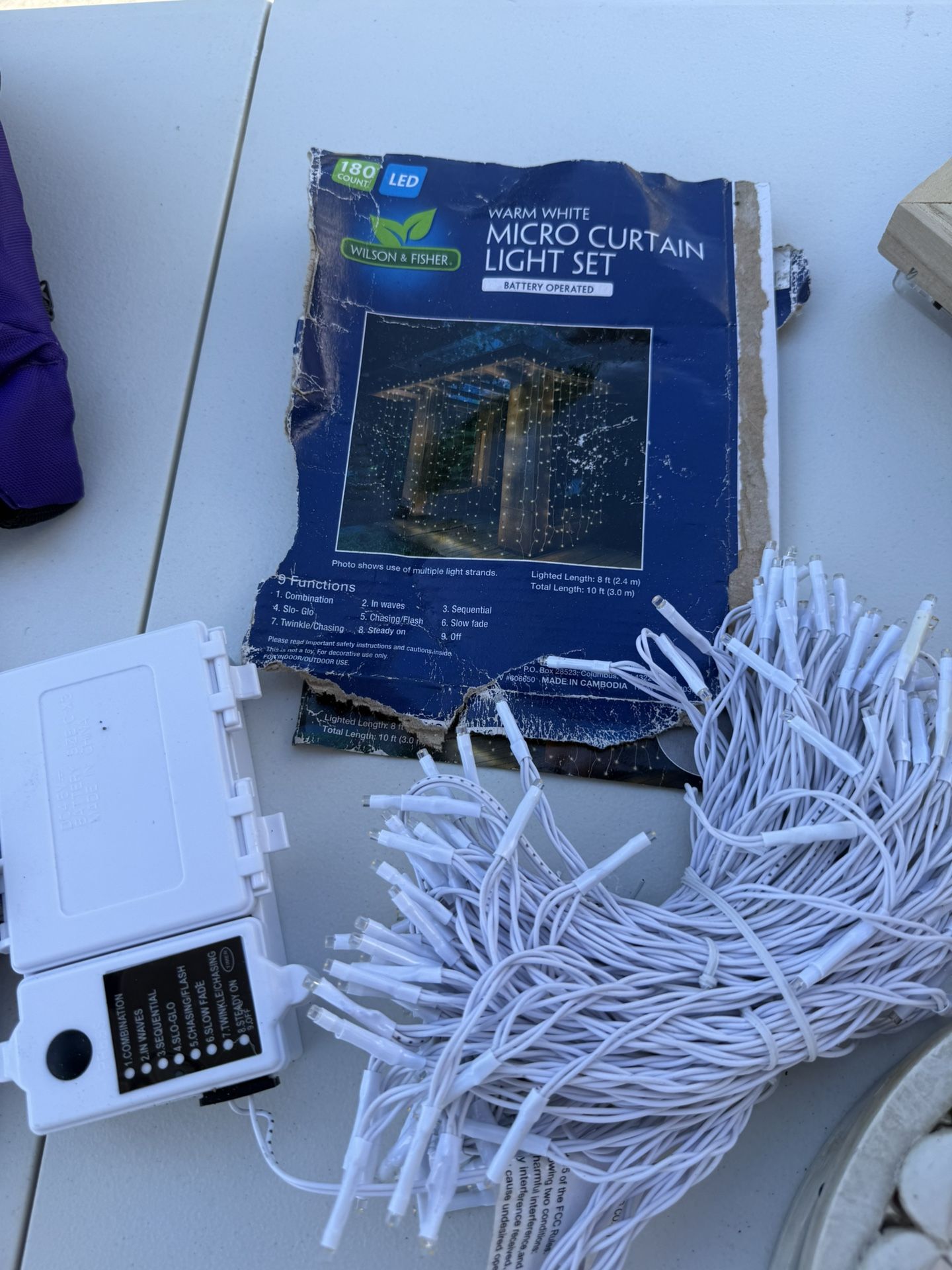 New Outdoor Curtain Lighting Set