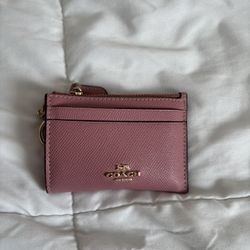 Coach pink wallet 