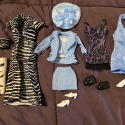 Vintage Music Pop Singers Band Spice Girls Set Of Famous Barbie Doll Clothes Outfits