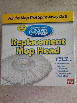 Hurricane Spin Mop replacement mop head NEW