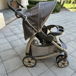 Graco Stroller With Swivel Wheels And Storage