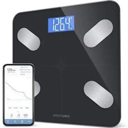 Greater Goods Digital Body Composition Black Scale, Calculates Weight, BMI,