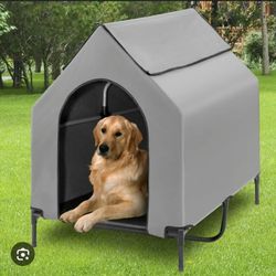 Waterproof Above Ground Pet House With Ventilation Windows
