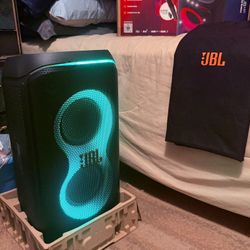 JBL (Partybox Live 120) Portable Bluetooth Speaker ~ Wireless Mic, LED Lights, Karaoke & Long Battery Life