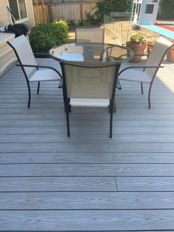 Patio table and chairs
