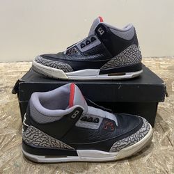 Nike Air Jordan 3 Retro OG “Black Cement” (2018) – Size 7Y – Authentic