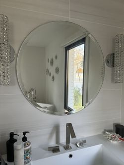 30” Frameless Round Mirror
