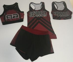 Cheerleading   Brandon Allstars   Medium Sport Bras Shorts  And Tank Top 