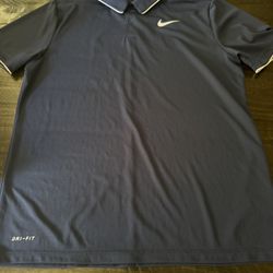 Mens Black Nike Golf Shirt