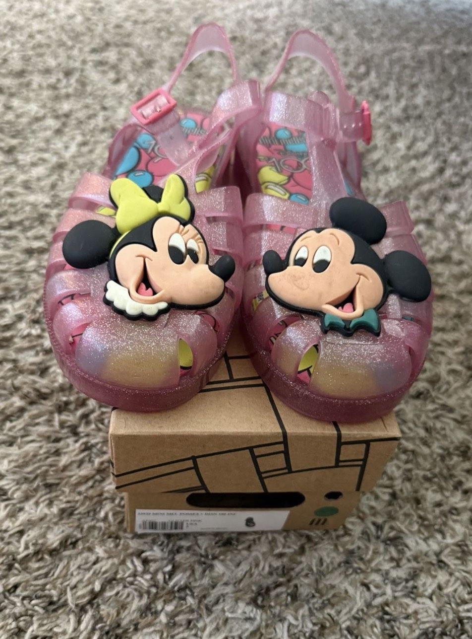 Disney Mickey And Minnie Mini Melissa Sandals 