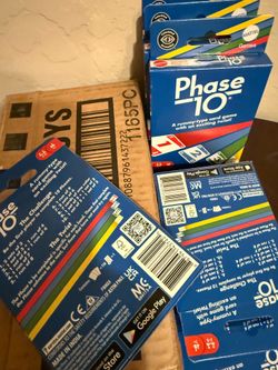 Mattel Phase 10 Card Game (6 Pack ) New