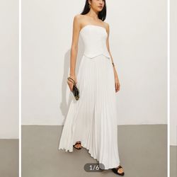 White Strapless Dress