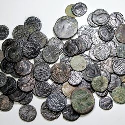 Ancient Roman/Byzantine Bronze And Copper Coins Lot - 89 Coins