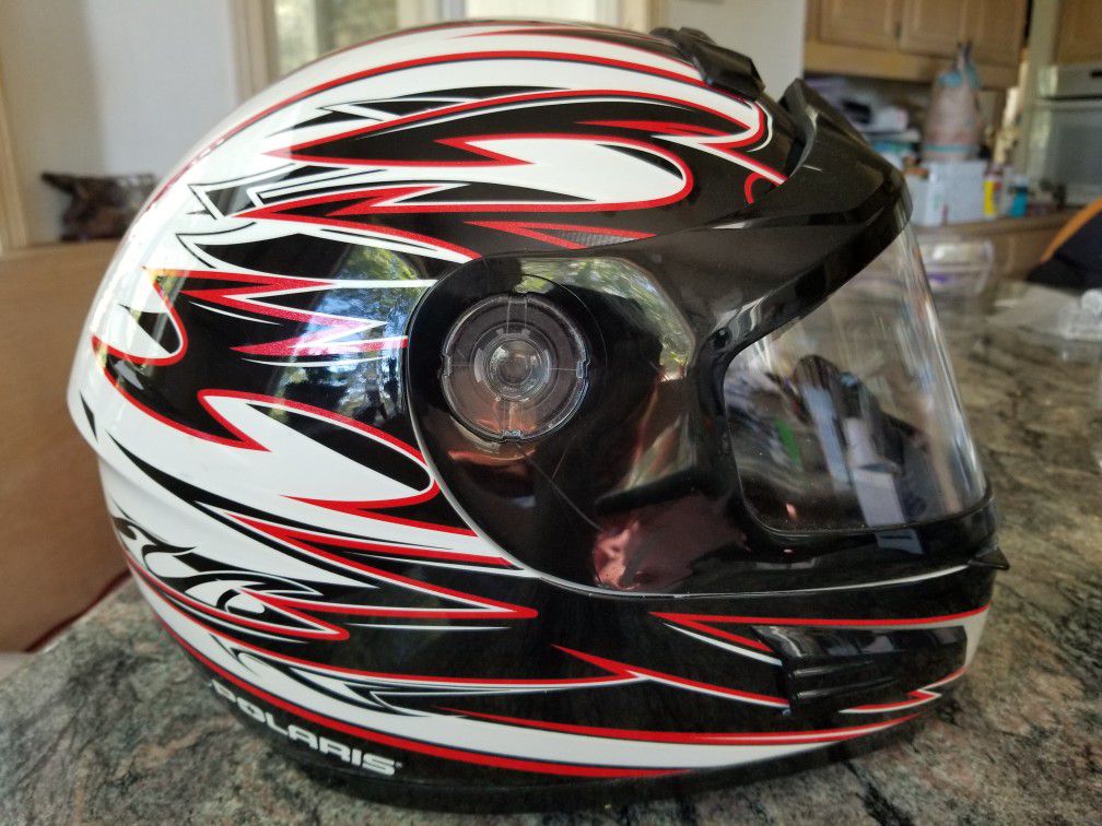 Pure Polaris AF-1.5 Snowmobile Helmet Anti-Fog Snell & DOT Approved Size Large 