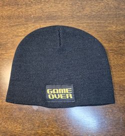 Kids Game Over Beanie Hat Cap Black Super Mario Series Vintage Pre-Owned