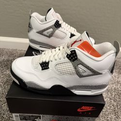Brand New Nike Jordan 4 Retro OG White Cement Men’s Size 9.5