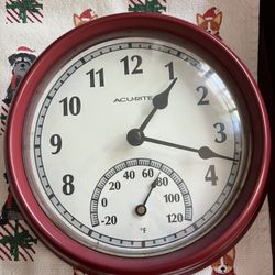 Outside Plastic Clock