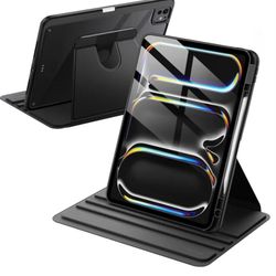 JETech 360° Rotating Case for iPad Pro 13" M5/M4 (2025/2024), Black