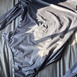 Grey Turtleneck Long Sleeve Bodysuit, SHEIN, Size L