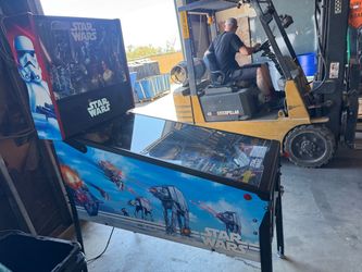 Star Wars pinball Stern Home Edition Plus. Sells For $5k At Costco.