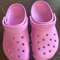 Pink Crocs