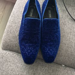 Royal Blue Men Dress Shoes 