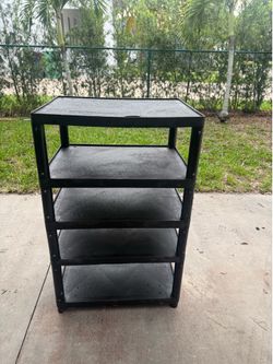 Black utility cart