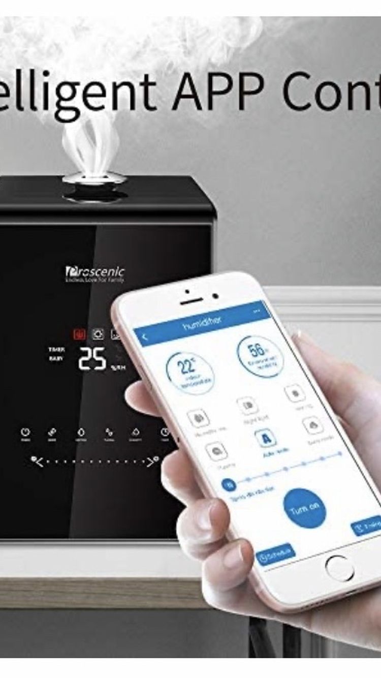 LIKE NEW PROscenic warm cool mist humidifier App control works with Alexa and Google etc. 7 adjustable modes