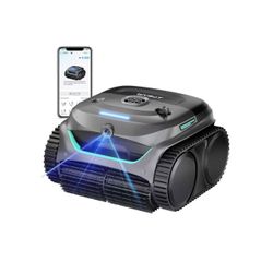 ✌️ WYBOT C2 Vision Robotic Pool Vacuum with AI Camera, Ultra-Fine Filtration Pool Cleaners for Above&Inground Pools, Comprehensive 8 Mode