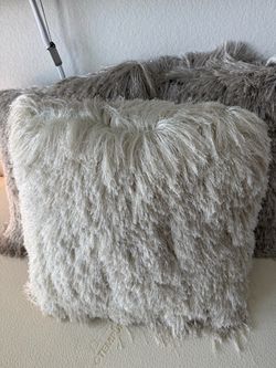 3 throw pillows