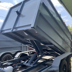 Scissor Lift Dump Trailer
