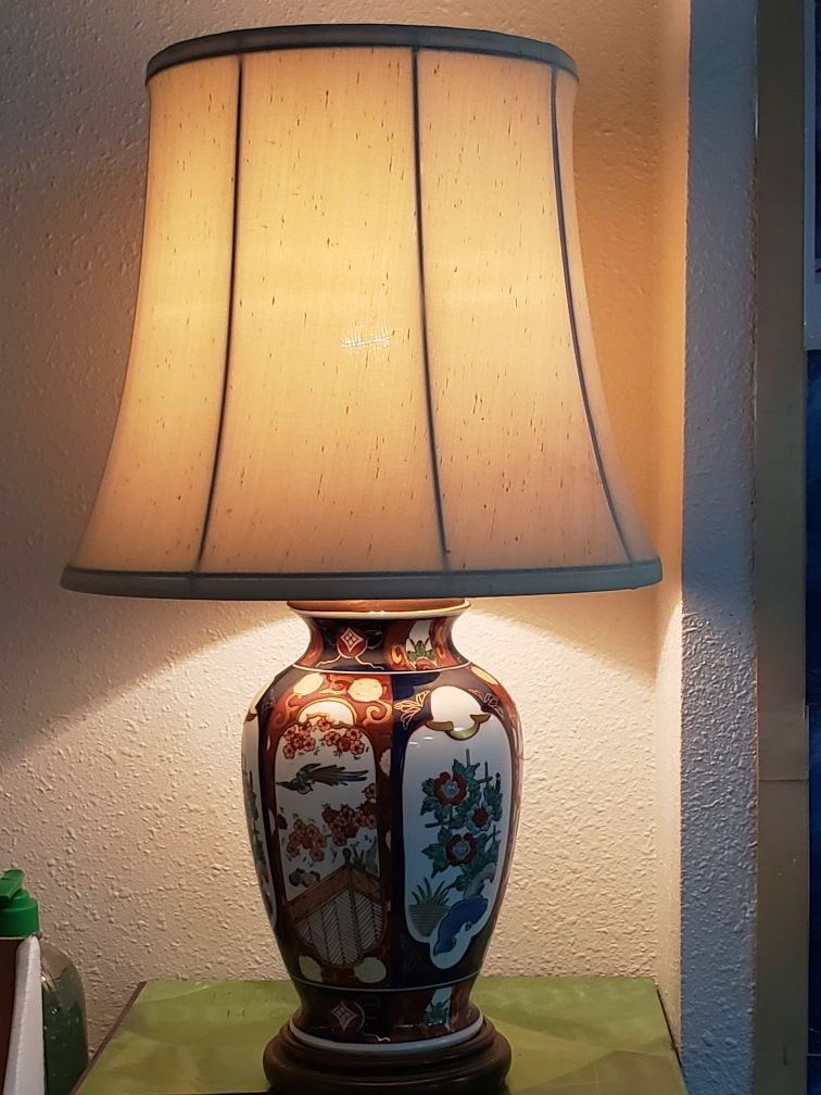 Imari style lamps